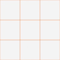 Large Grid Pattern - White and Orange papel pintado