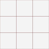 Large Grid Pattern - White and Ruby papel pintado