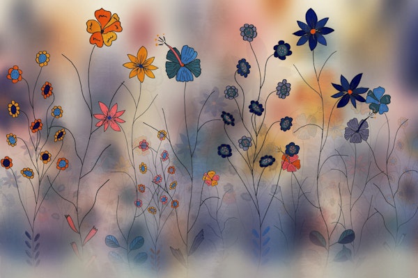 Enchanted Blooming Meadow