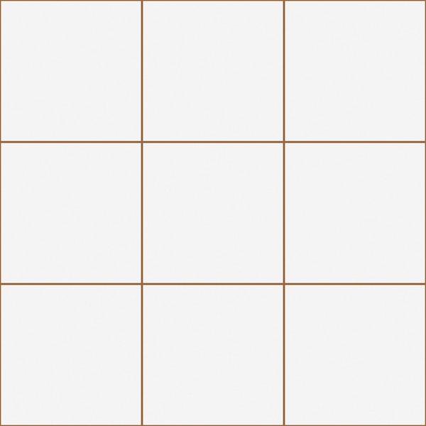 Large Grid Pattern - White and Brown