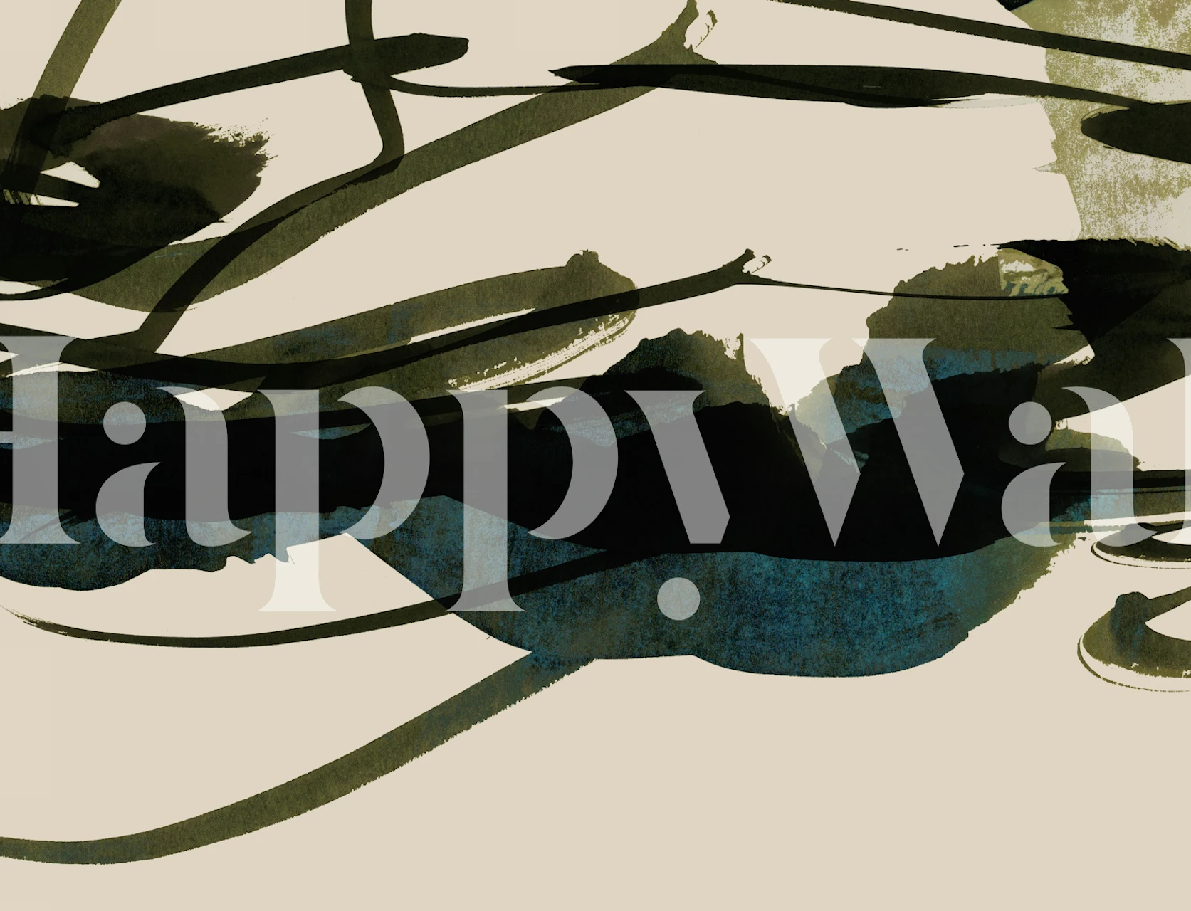 Bold abstraction wallpaper design in a room