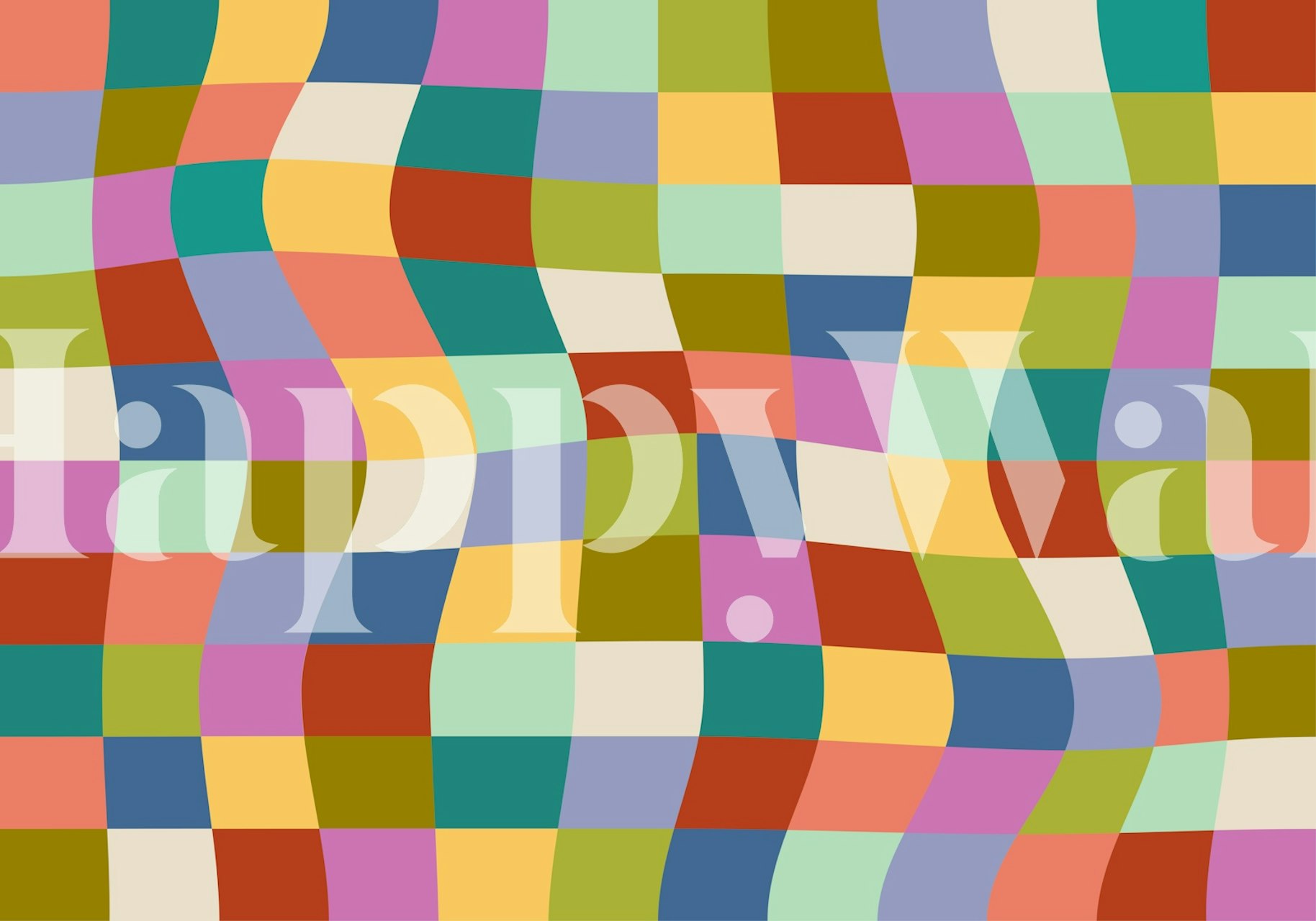 Colorful Waves Design v pokoji