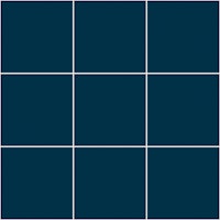 Large Grid Pattern - Deep Blue and White tapete