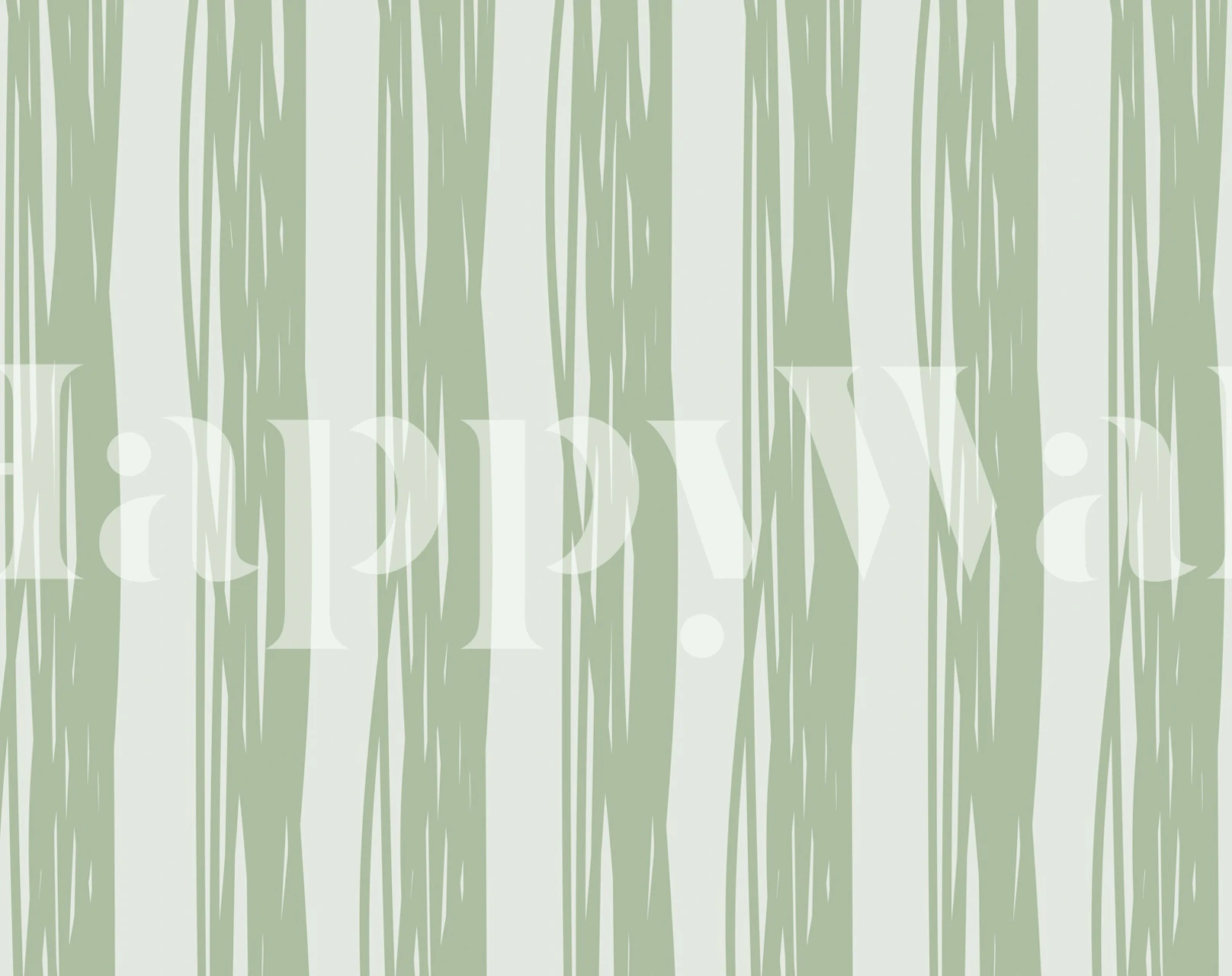 Irregular striped patterns in soft sage green wallpaper