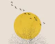 Birds at Sunrise (grunge effect)