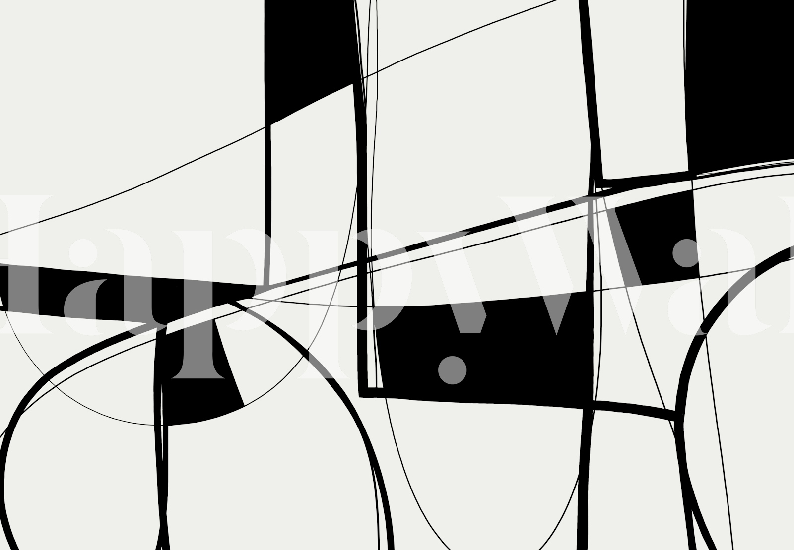 Contemporary Linework Wallpaper | happywall.com