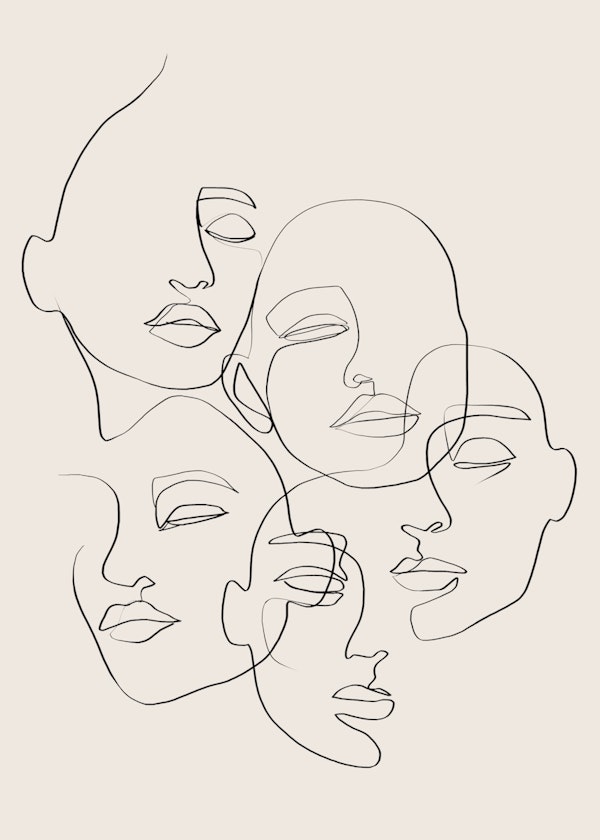 Serene Line Faces