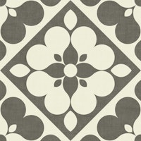 Retro Geometric Floral Quilt - neutral wallpaper