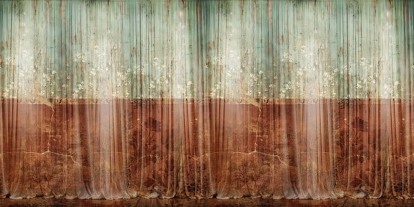 Vintage Draped Garden Crimson