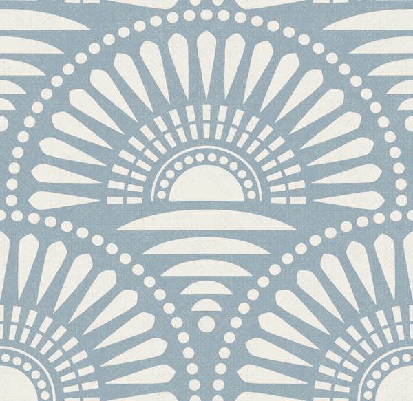minimalist sunset - faded blue