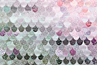 Summer Mermaid Rose to Green tapet