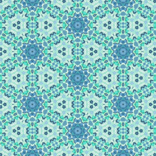 Turquoise Kaleidoscope Art