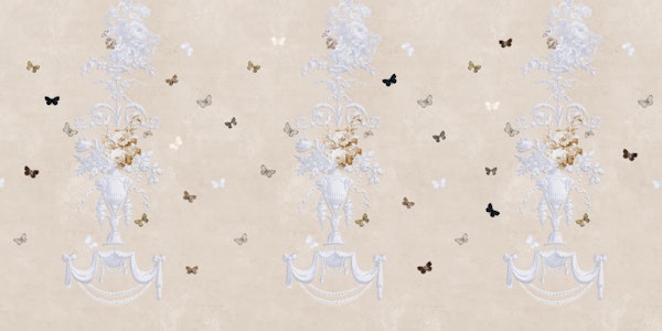 Victorian Floral Ballet Parchment Ivory