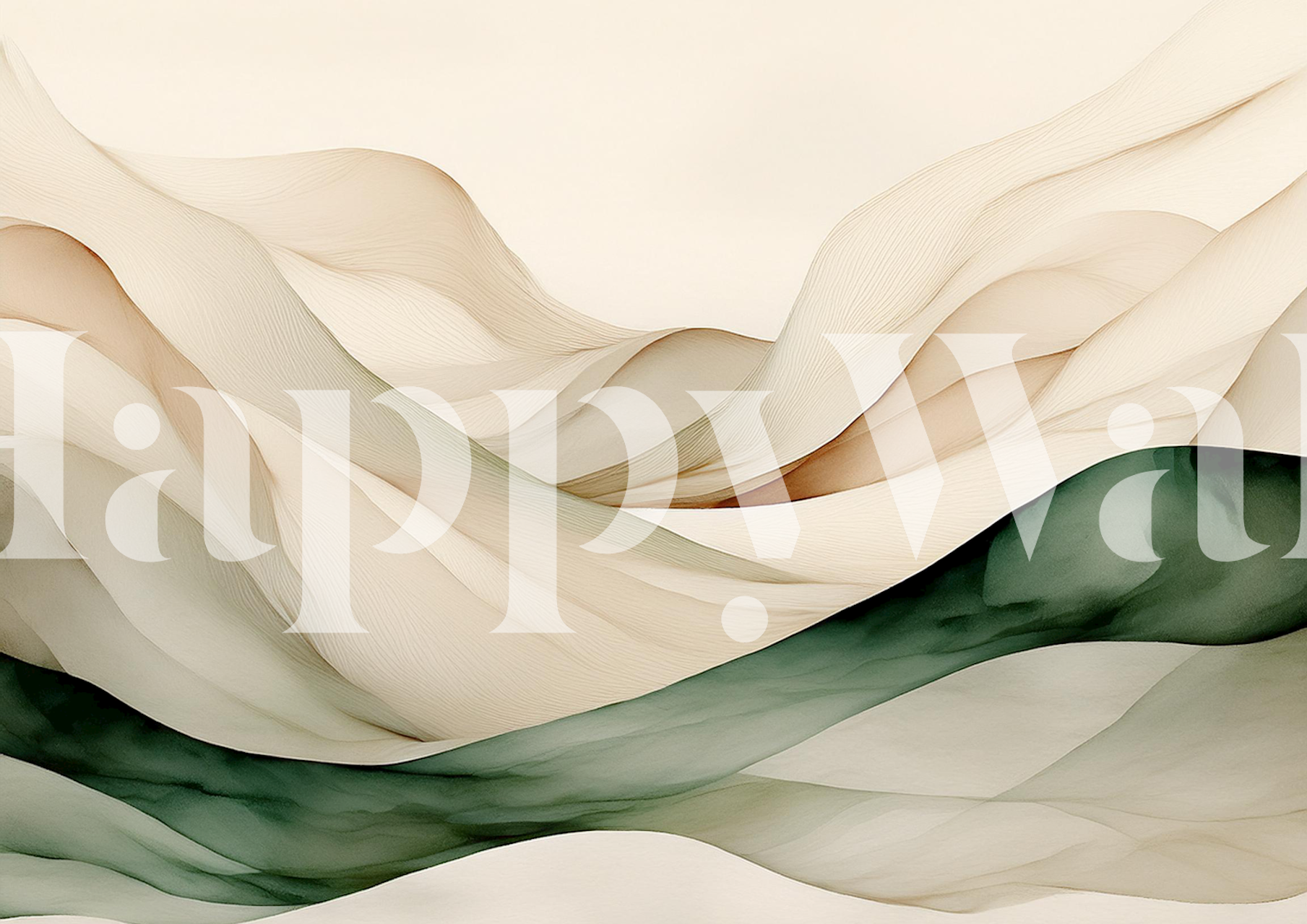 Elegant Sandscape Design Tapete in einem Raum