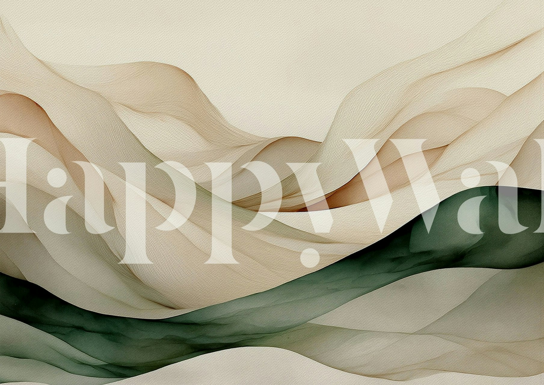 Papier peint Elegant Sandscape Design dans une pièce