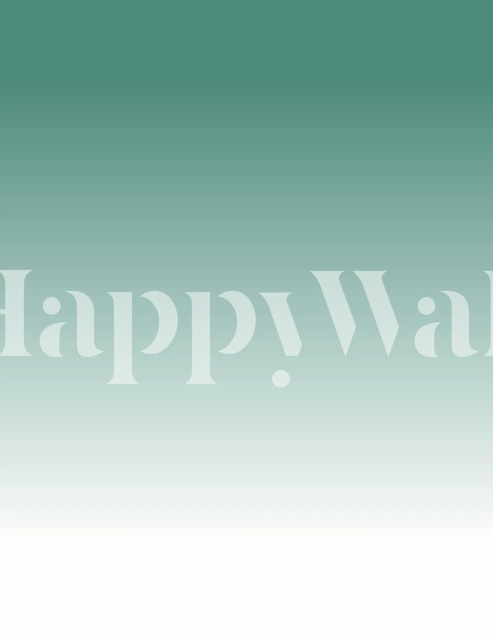 Teal gradient wallpaper in a modern room