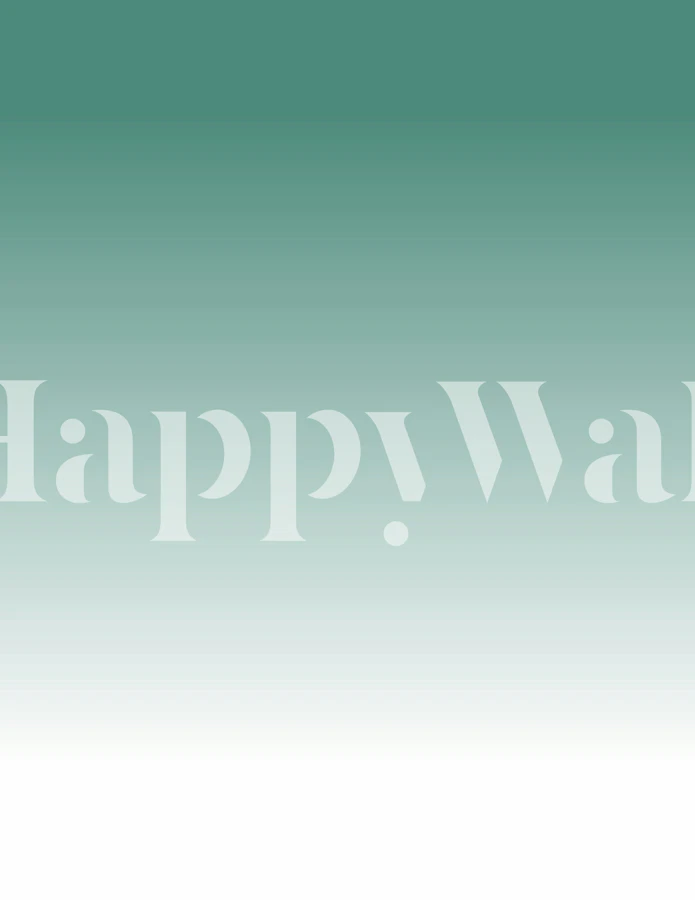 Teal gradient wallpaper in a modern room