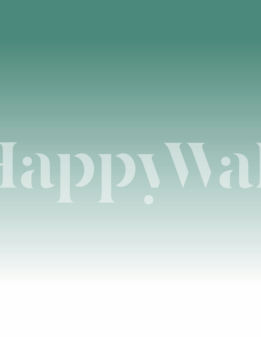 Papel de parede degradê teal em um quarto moderno