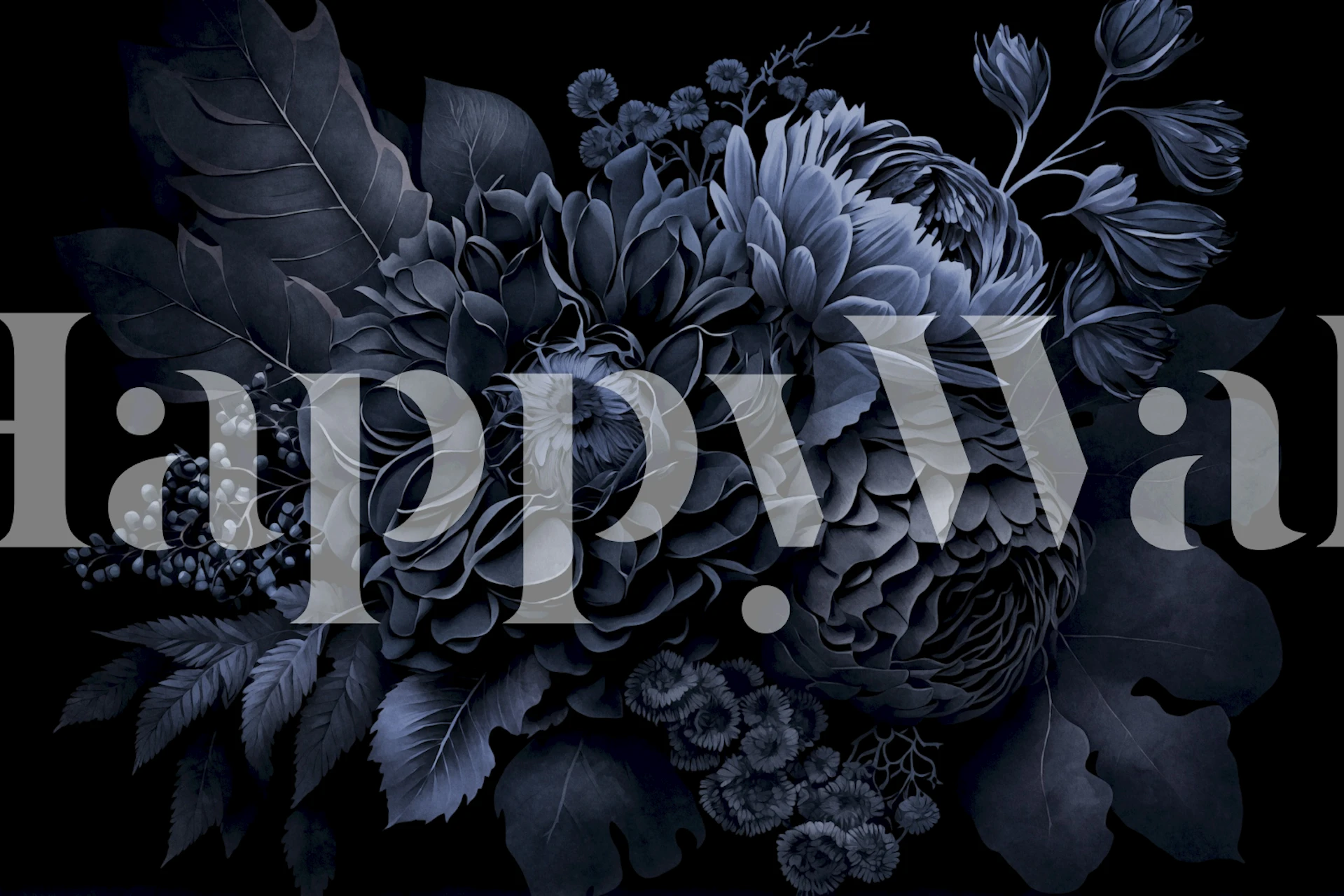 Design tapety Renaissance Vibes Midnight Garden