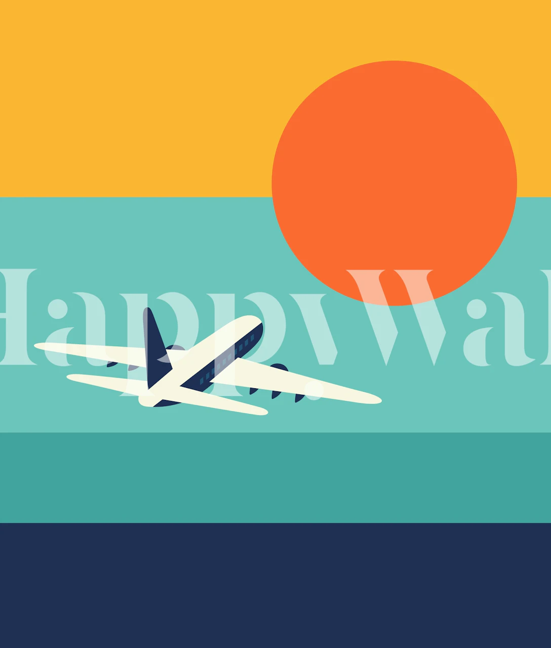 Fly Away wanddecoratie in een kamer