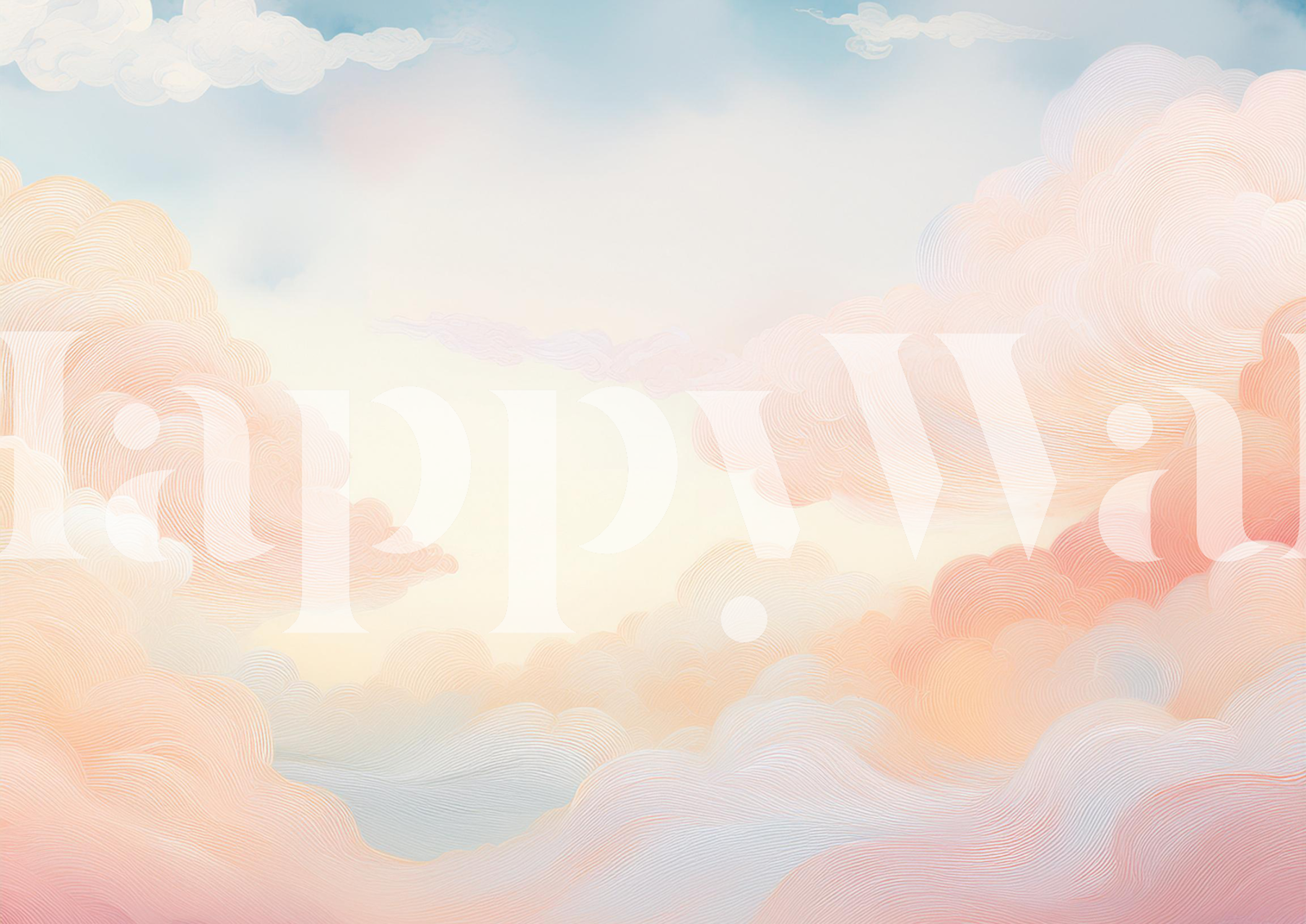 Soft Sky Serenity wallpaper in a room