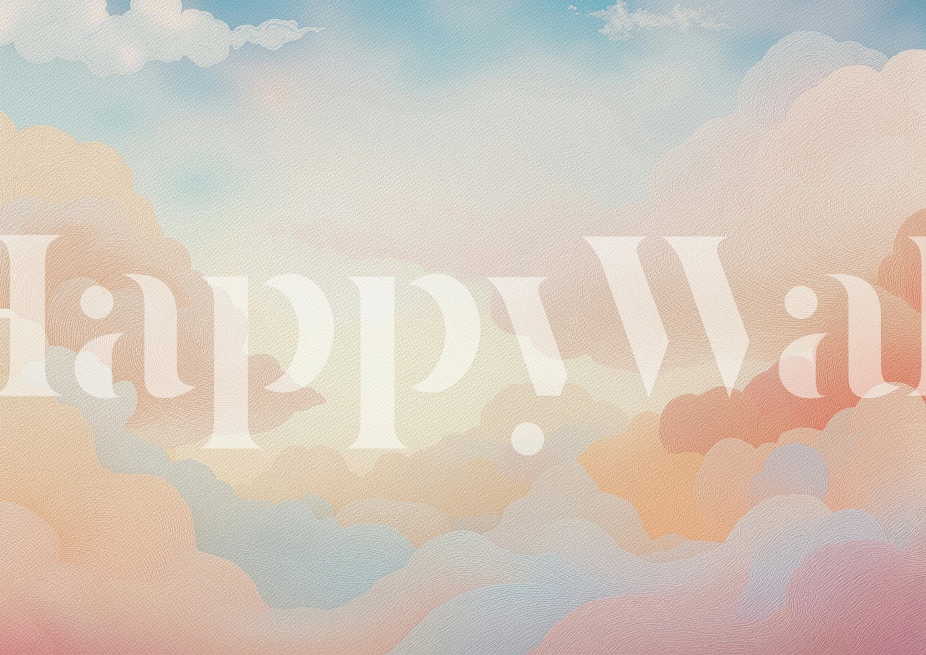 Soft Sky Serenity wallpaper in a room