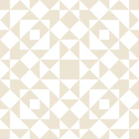 Victorian tiles patchwork - oatmeal and white papiers peint