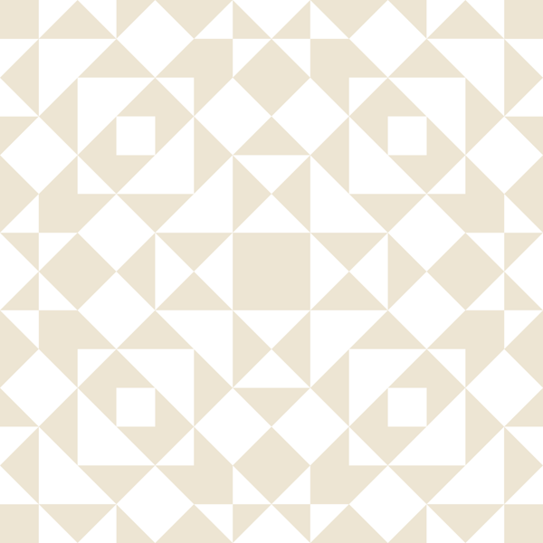 Victorian tiles patchwork - oatmeal and white