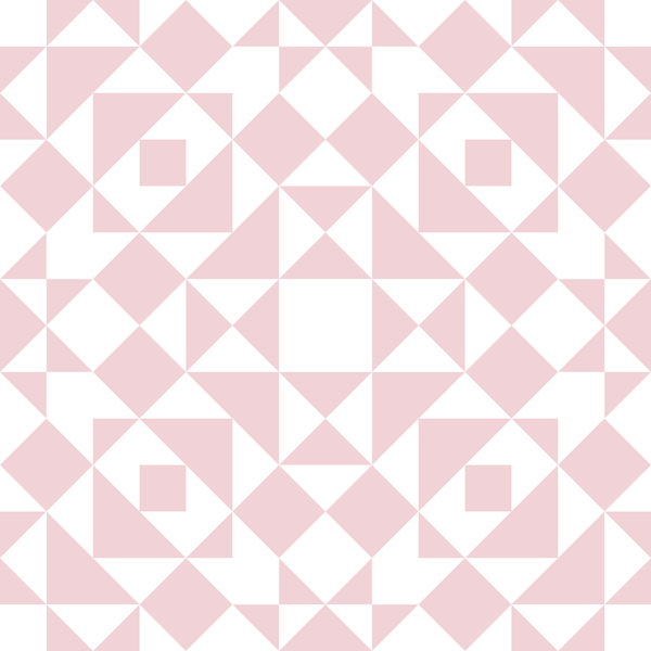 Victorian tiles patchwork - light pink white