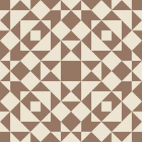 Victorian tiles patchwork - mocha and oatmeal papiers peint