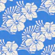 Hawaiian Block Print Hibiscus Azure WM