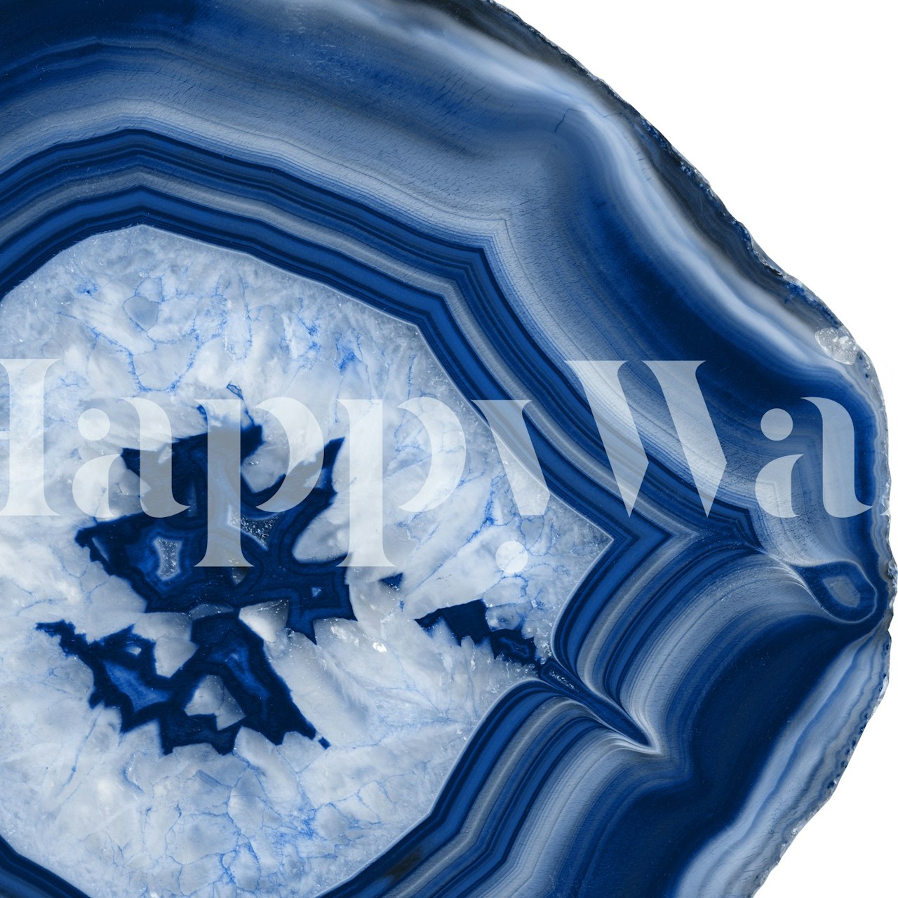Papel pintado Blue Agate Chic 2 en una habitación