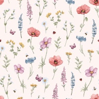 Polish Meadow - beige tapet