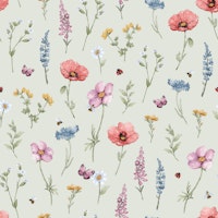 Polish Meadow - green tapet