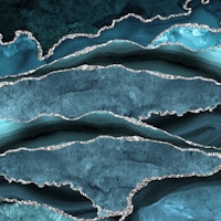 Ocean Waves Marble Seascape behang