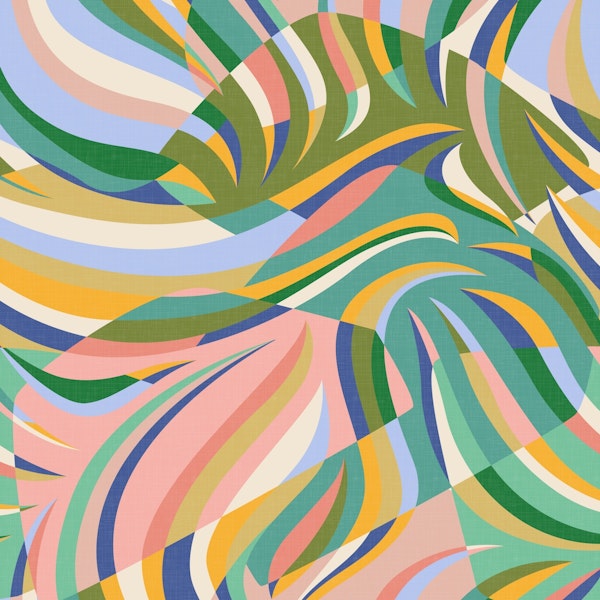 Abstract Dynamic Shapes Cheerful WM