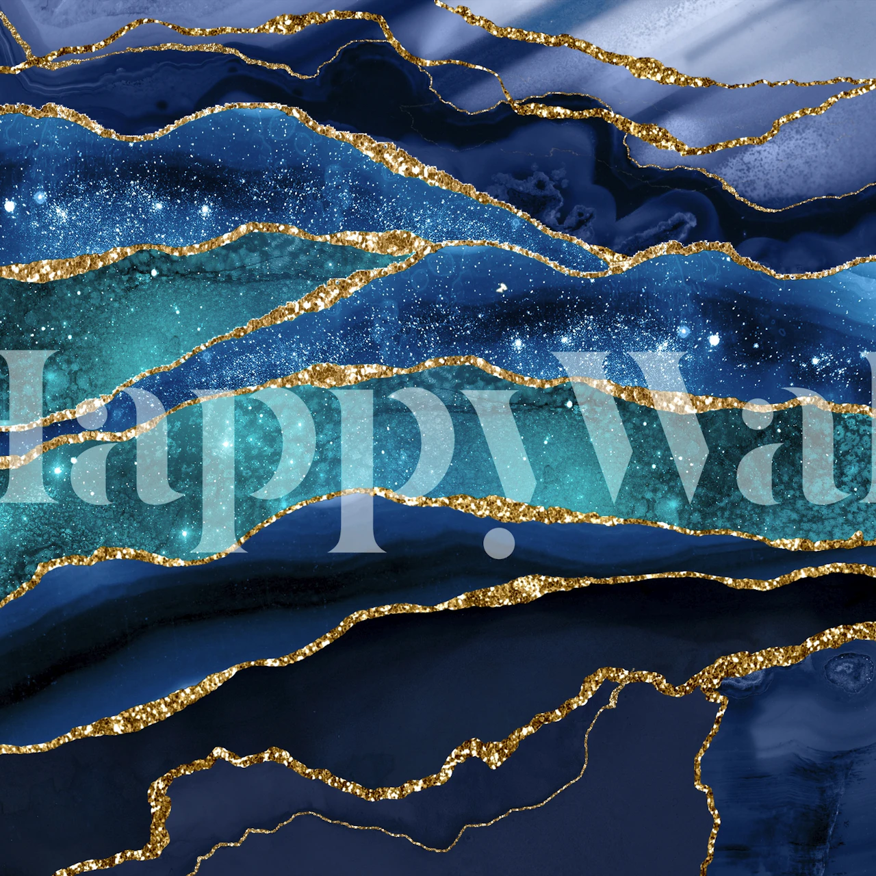 Marble Milky Way tapet i et stilfuldt rum