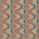 Swizzle Retro Wavy Stripes Mocha Mousse Brown