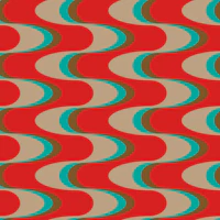 Swizzle Retro Wavy Stripes Dark Cherry Red tapet