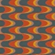 Swizzle Retro Wavy Stripes Navy Blue Rust
