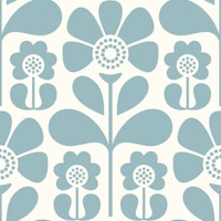 Vintage Silver Blooms behang