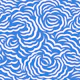 Flowery Clouds Azure Blue WP