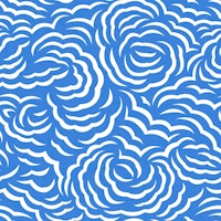 Flowery Clouds Azure Blue WP tapete