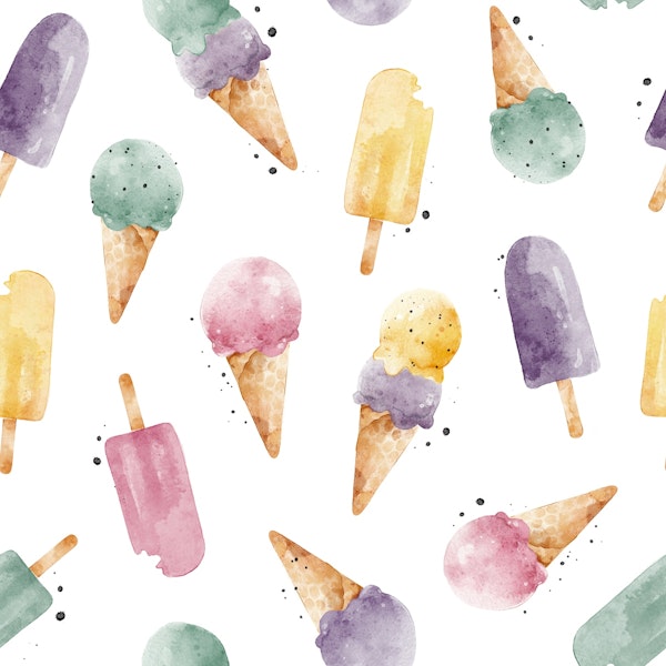 Watercolor Ice-Cream