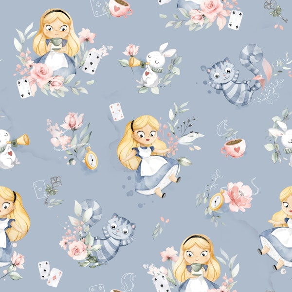 Alice in Wonderland - blue