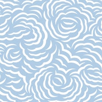 Flowery Clouds in Whispy Blue WM tapety