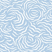 Flowery Clouds in Whispy Blue WP tapete