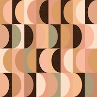 Mid Century Modern Shapes Cozy Summer WP wallpaper