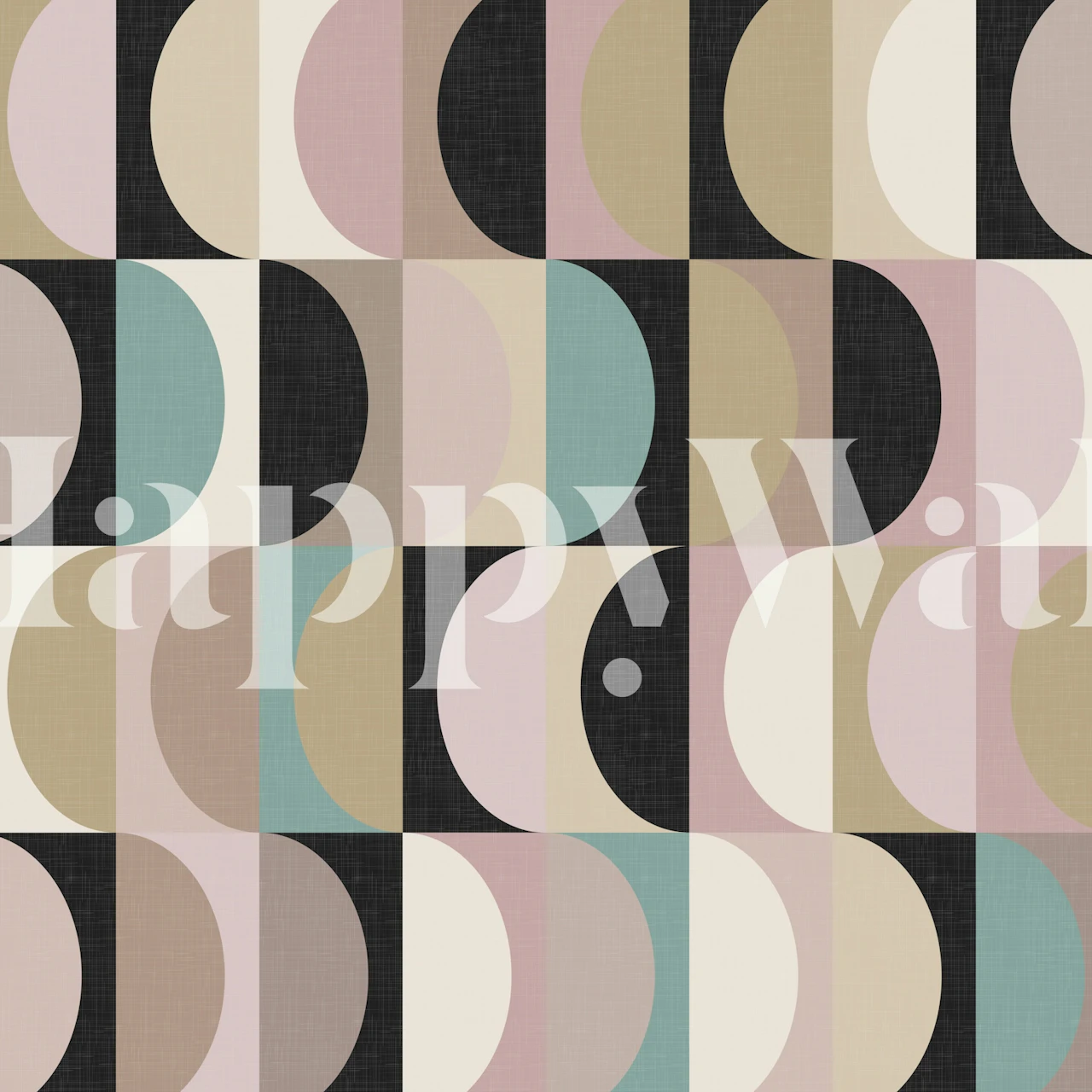 Mid Century Modern wallpaper i et stilfuldt rum