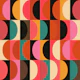 Mid Century Modern Shapes Vibrant Party WP